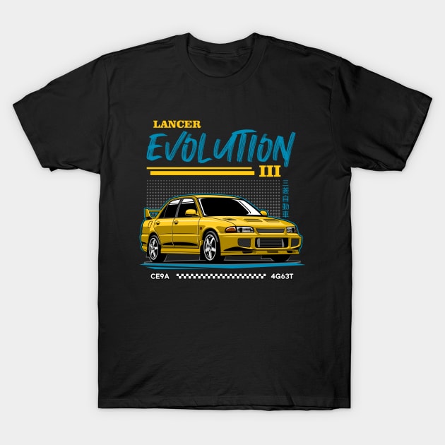 Lancer Evolution 3 T-Shirt by squealtires